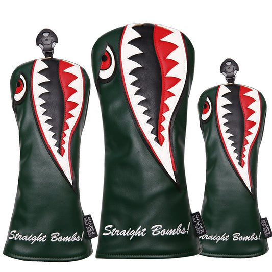 Straight Bombs 3pc Golf Headcover Set Green