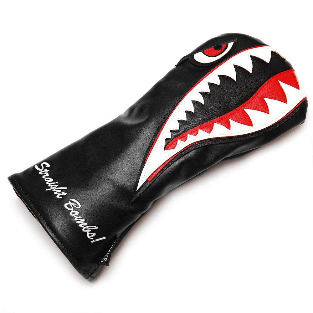 Straight Bombs Driver Golf Headcover Black
